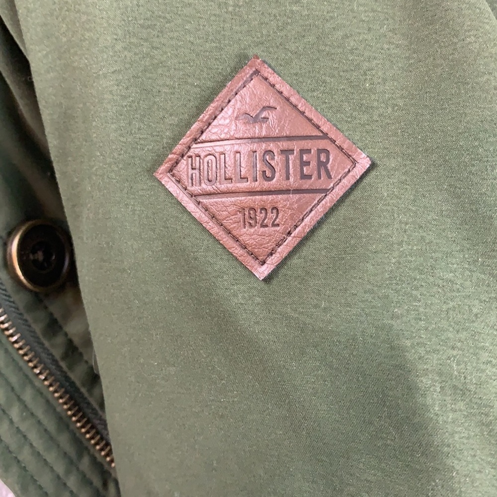 Hollister heritage green hooded coat size S - Picture 7 of 12